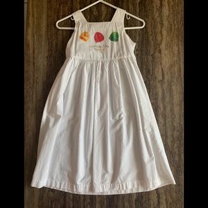 GIOVANNA BABY WHITE LONG DRESS SIZE 8 GIRLS